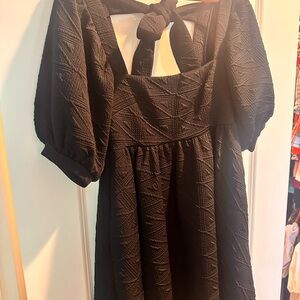 Free People Black Mini Dress